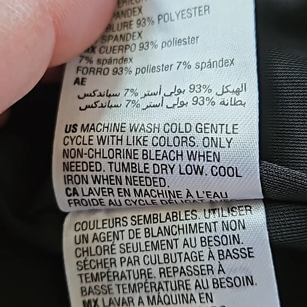 INC International Concepts sleeveless black ruched front dress-L - Picture 7 of 8